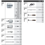 Beta 6600 M/120 Assortimento 163 utensili, con ganci senza pannello 066000120