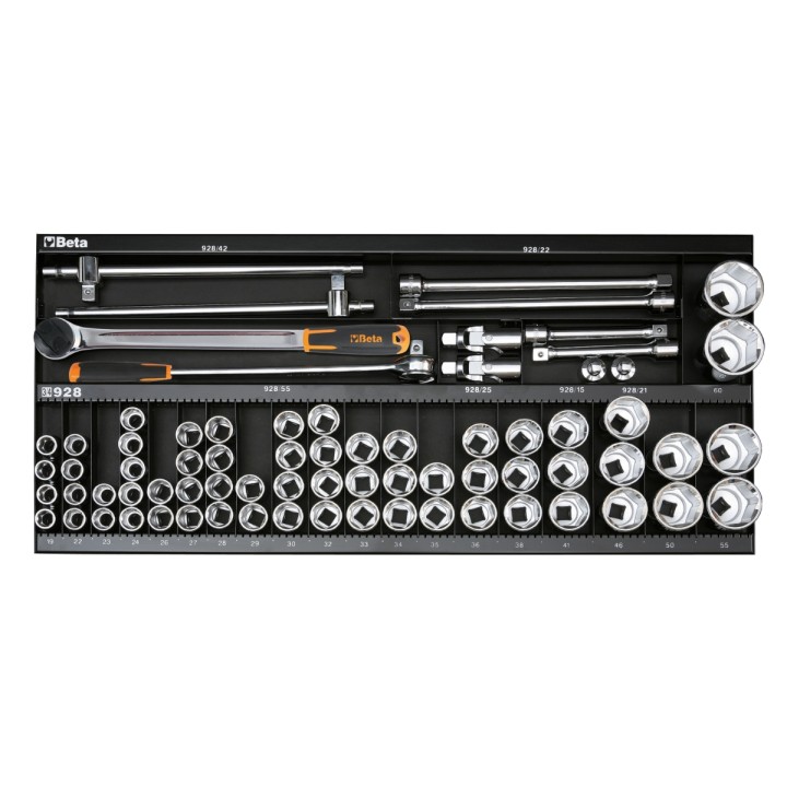 Beta 6600 M/131 Assortimento 92 utensili, con ganci senza pannello 066000131