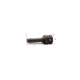Beta 720TX 30 Chiavi a bussola Macchina maschio per viti con impronta Torx® con attacco quadro femmina 1/2" fosfatate 007200460