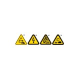 Beta 7109A 4 Cartelli di avvertenza in alluminio 071090004