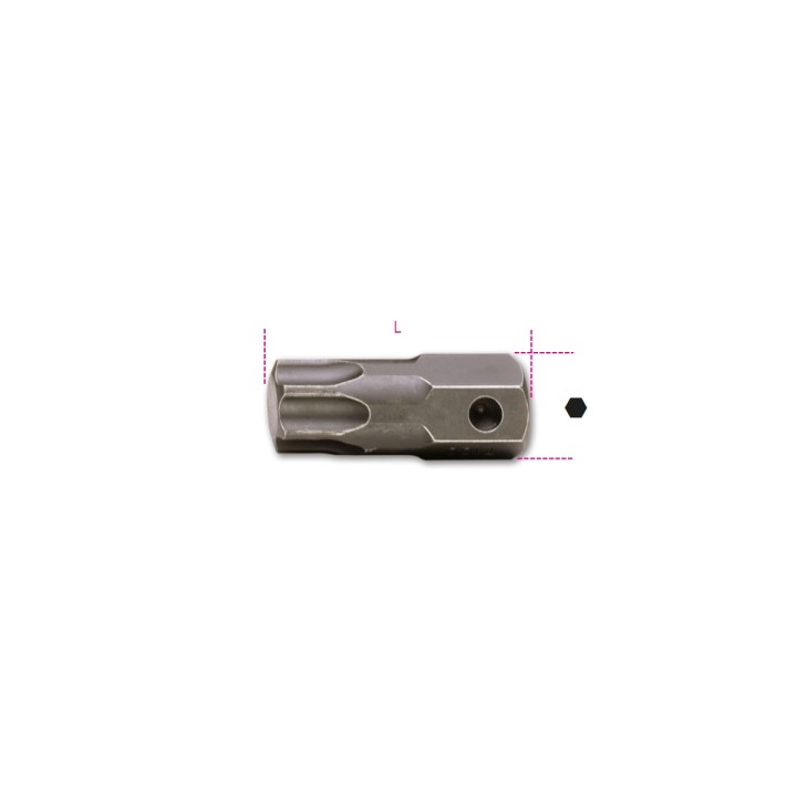 Beta 727/ES22TX T100 Inserti Macchina maschio per viti con impronta Torx® attacco 22 mm fosfatati 007270500