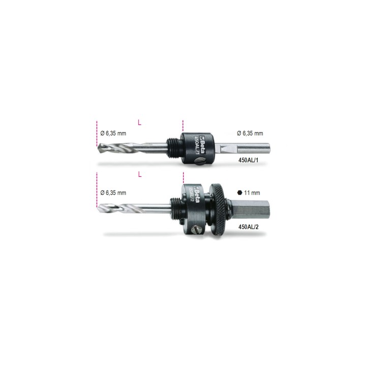 Beta 450AL/1 Alberi per seghe a tazza completi di punte 004500210