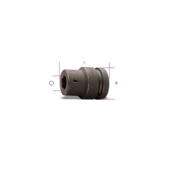 Beta 727PI/22 Bussola portainserti Macchina con attacco quadro femmina 1" fosfatata 007270022
