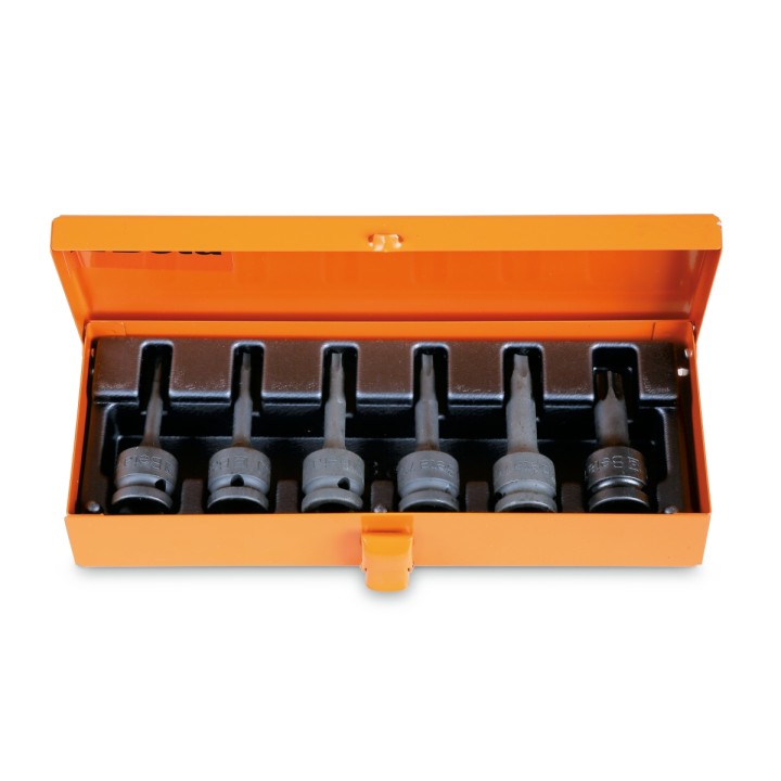 Beta 720TX/C6 Serie di chiavi a bussola Macchina maschio per viti con impronta Torx®, con attacco quadro femmina 1/2" fosfatate 