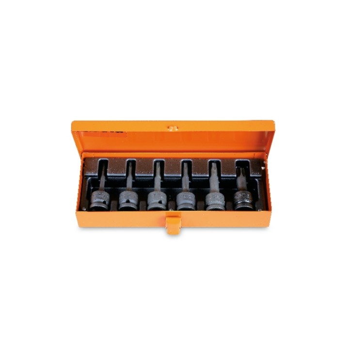 Beta 720TX/C6 Serie di chiavi a bussola Macchina maschio per viti con impronta Torx®, con attacco quadro femmina 1/2" fosfatate 