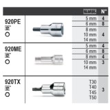 Beta 6600 M/126 Assortimento 58 utensili, con ganci senza pannello 066000126