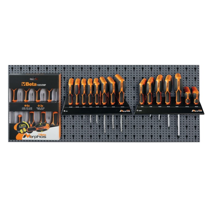 Beta 6600 M/374 Assortimento 116 utensili, con ganci senza pannello 066000374