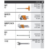 Beta 6600 M/59 Assortimento 220 utensili, con ganci senza pannello 066000059