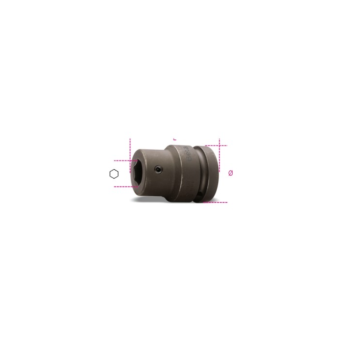 Beta 727PI/16 Bussola portainserti Macchina con attacco quadro femmina 3/4" fosfatata 007270016