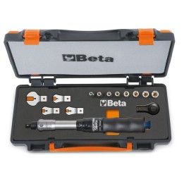 Beta 671B/C5 Assortimento di barra dinamometrica 604B, 1 cricchetto reversibile, 8 chiavi a bussola esagonali e 4 chiavi a forch