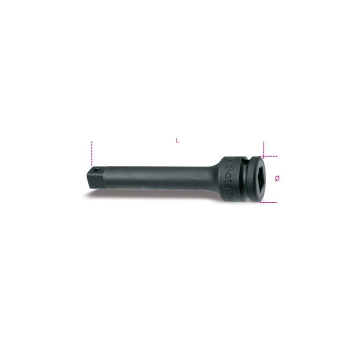 Beta 720/21 Prolunga Macchina con attacchi quadri maschio e femmina 1/2" fosfatato 007200822