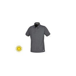 Beta 7552G L Polo work in cotone piquet 200g, con 3 bottoni, grigio melange 075520403