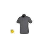 Beta 7552G XS Polo work in cotone piquet 200g, con 3 bottoni, grigio melange 075520400