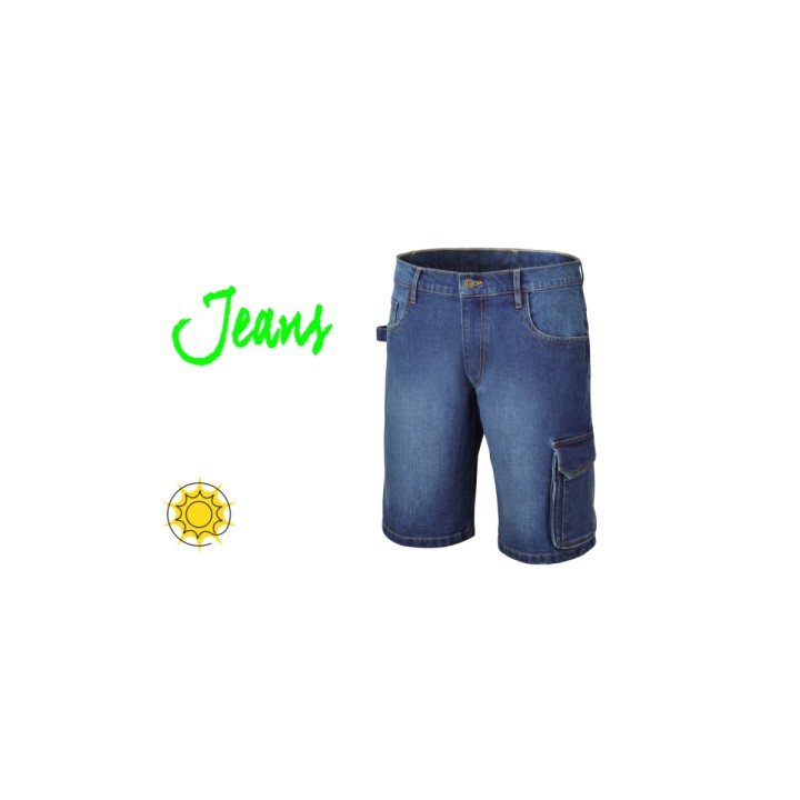 Beta 7529 S Bermuda jeans da lavoro elasticizzati 075290048