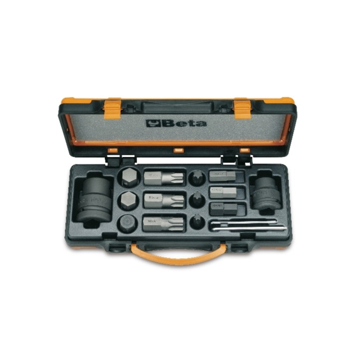 Beta 727/C16 12 inserti Macchina maschio e 4 accessori in cassetta di lamiera 007270900