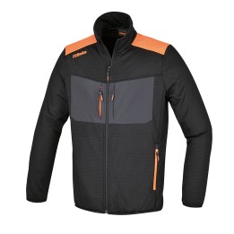 Beta 7564N M Giacca in pile elasticizzata e traspirante, multitasche, nera 075640002
