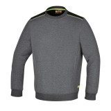 Beta 7642G XL Felpa girocollo con inserti neri sulle spalle e dettaglio verde fluo 076420004