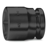 Beta 728 22 Chiavi a bussola Macchina con attacco quadro femmina 3/4" bocca esagonale serie normale, fosfatate 007280022