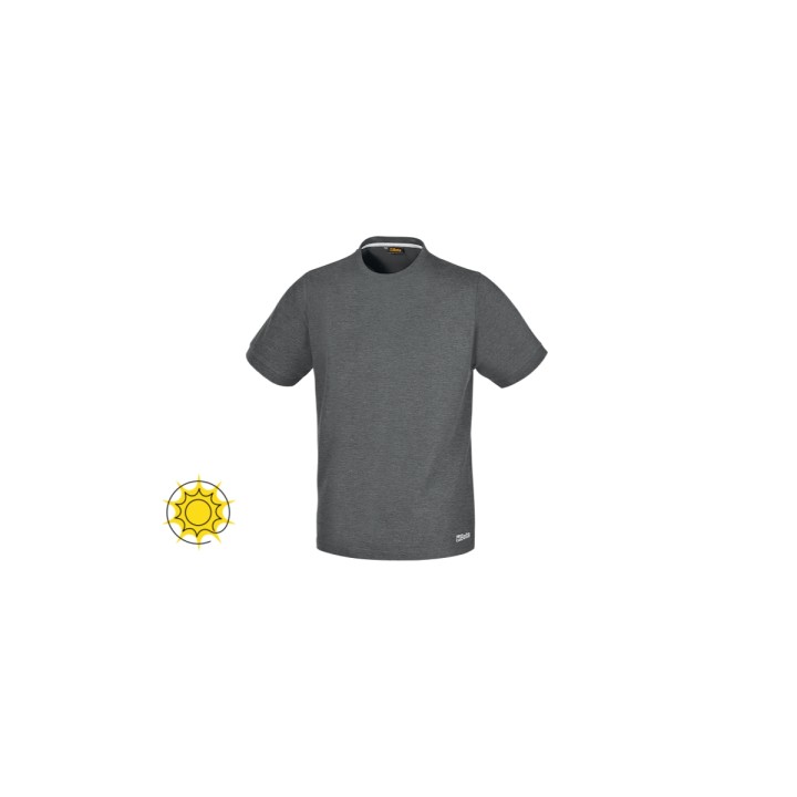 Beta 7553G S T-shirt work in cotone jersey 150 gr, grigio melange 075530401