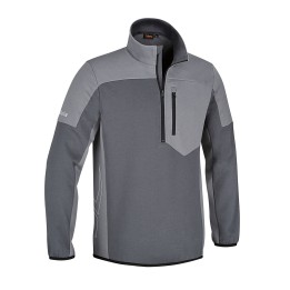 Beta 7643G XXL Felpa zip corta, 80% cotone, 20% poliestere, 280 g, antracite/grigio chiaro 076430005