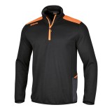 Beta 7563N S Micropile gird fleece con zip corta, nero 075630001