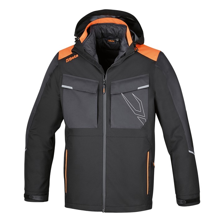 Beta 7569NG S Giacca impermeabile 3 in 1, composta da giacca esterna e gilet removibile 075690001