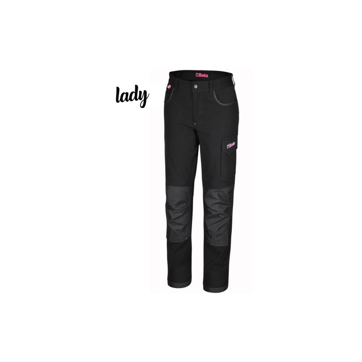Beta 7818LN S Pantaloni da lavoro da donna multitasche in 100% cotone elasticizzato, 170g 078180201
