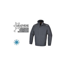 Beta 7644GG L Felpa con zip lunga in graphene 076440013
