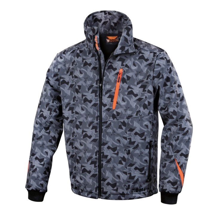 Beta 7658CM M Giacca softshell - camouflage grigio 076580102