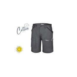 Beta 7931MG XS Bermuda da lavoro in 100% cotone elasticizzato grigio, comodi e resistenti 079310400
