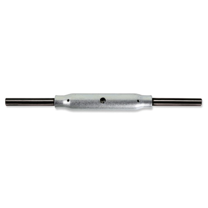 Beta 8008TZN M12 Tenditori a due tronchi canaula a tubo DIN 1478 terminali neri, corpo zincato 080080512