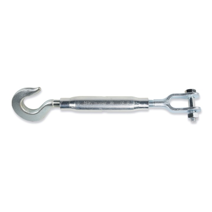 Beta 8011TZ M12 Tenditore gancio e forcella canaula a tubo DIN 1478 zincato 080110612