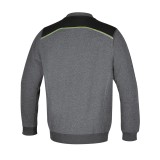 Beta 7642G M Felpa girocollo con inserti neri sulle spalle e dettaglio verde fluo 076420002