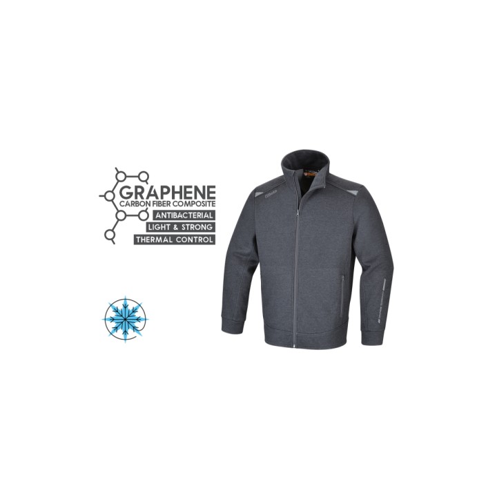 Beta 7644GG XL Felpa con zip lunga in graphene 076440014