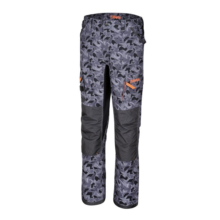 Beta 7818CM XXL Pantaloni da lavoro multitasche con disegno camouflage esclusivo. 078180305