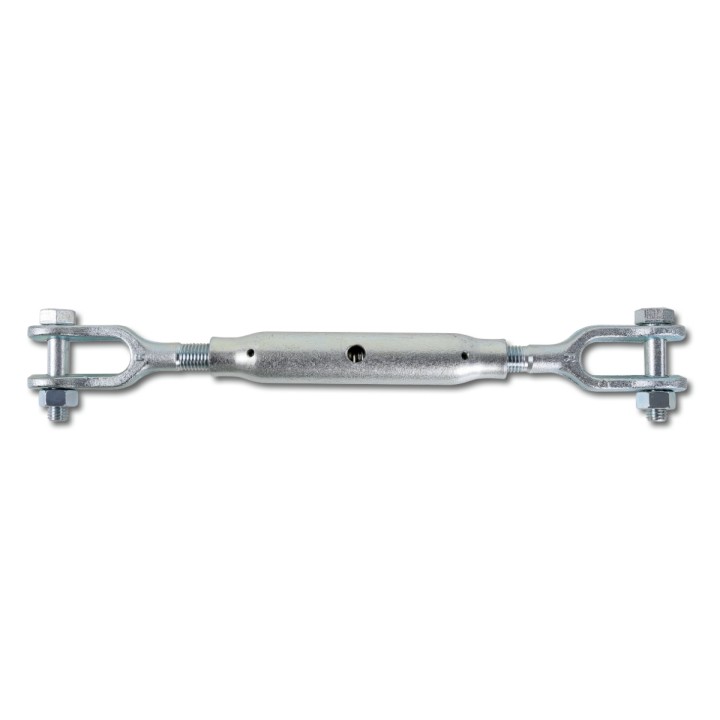 Beta 8009TZ M20 Tenditori a due forcelle canaula a tubo DIN 1478 zincati 080090520