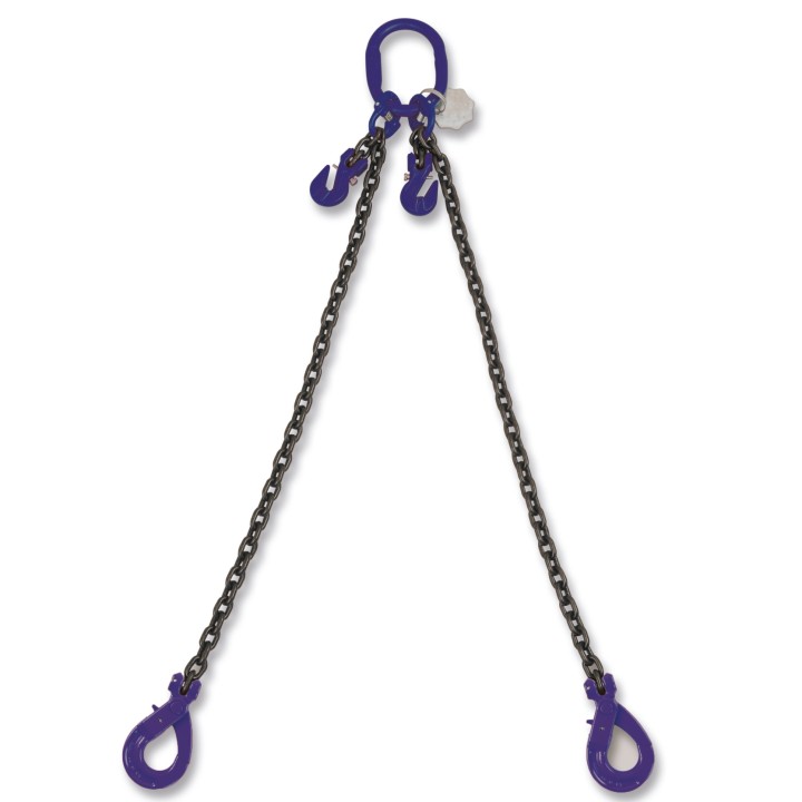 Beta 8097SL/G10 D13-2 Pendente di sollevamento, gancio Self-Locking e accorciatore, catena 2 bracci, G10 080971332