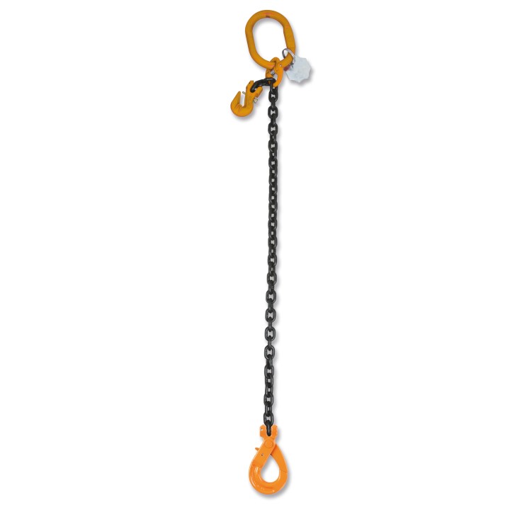 Beta 8096SL D20-1 Pendente per sollevamento con gancio Self-Locking e accorciatore catena ad 1 braccio, grado 8 080960401