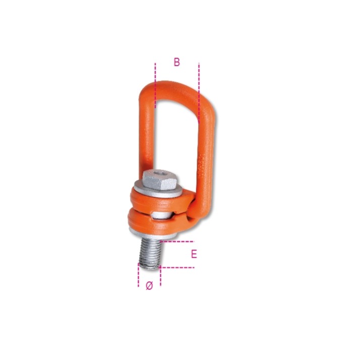 Beta 8049V M30-50 Golfare maschio per sollevamento con staffa disassata, acciaio legato ad alta resistenza 080490330