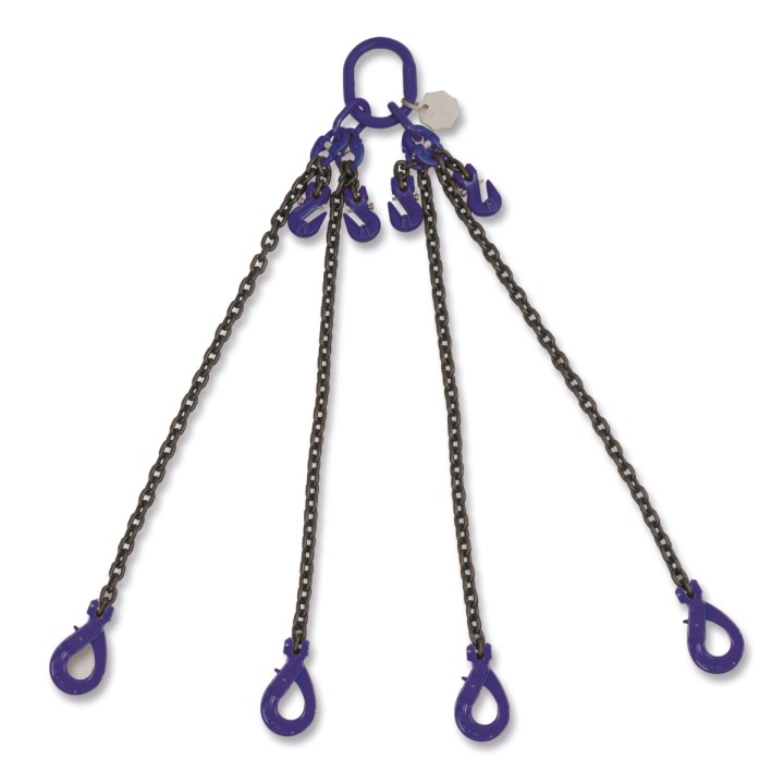 Beta 8098SL/G10 D6-1 Pendente di sollevamento, ganci Self-Locking e accorciatori, catena 4 bracci, G10 080981201