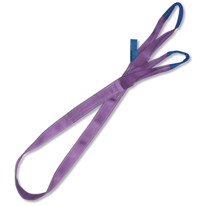 Beta 8150 8-T1 Braca per sollevamento 1t viola nastro piatto a due strati, asole rinforzate, poliestere alta tenacità (PES) 0815