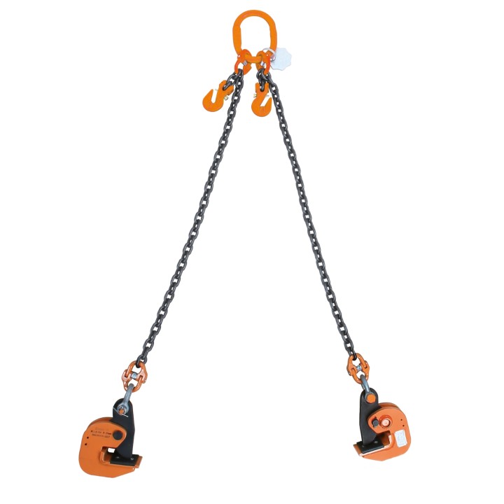 Beta 8135HS 6,0 Pendente di catena a 2 bracci con pinze per il sollevamento orizzontale di lamiere 081350263