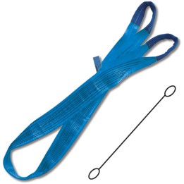Beta 8160 4-T8 Braca per sollevamento 8t blu nastro piatto a due strati, asole rinforzate, poliestere alta tenacità (PES) 081600