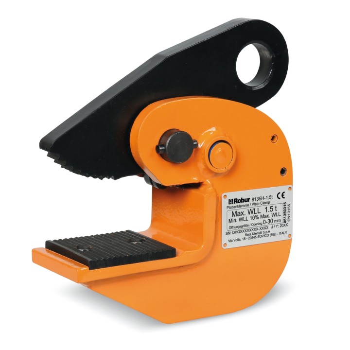 Beta 8135H 1,5 Pinza per sollevamento orizzontale di superfici piane con durezza max 30HRC/300HB 081350315