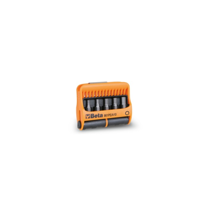 Beta 861PE/A10 Serie di 10 inserti con portainserti magnetico in astuccio tascabile 008610820