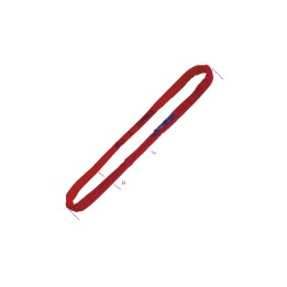Beta 8178 6-T5 Braca per sollevamento 5t nastro ad anello continuo, rosso tessuto in poliestere ad alta tenacità (PES) 081780120