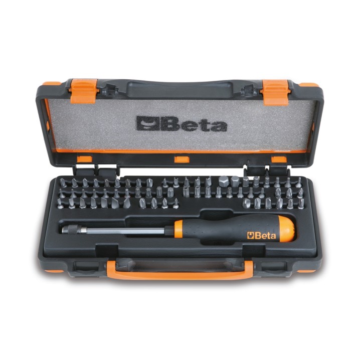 Beta 861/C61P 61 inserti per avvitatori e 1 portainserti magnetico a sgancio rapido (art. 861LP, 861PE, 861PH, 861PZ, 861TX, 861