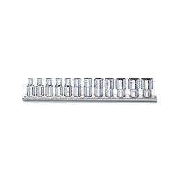 Beta 900MB/SB12 Serie di chiavi a bussola a mano attacco quadro femmina 1/4" bocca poligonale, cromate 009000179