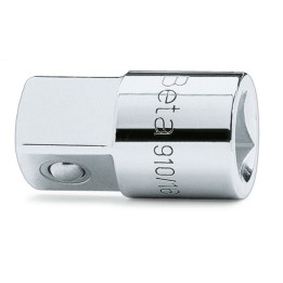 Beta 910/16 Raccordo a mano con attacco quadro femmina 3/8" e maschio 1/2" cromato 009100814