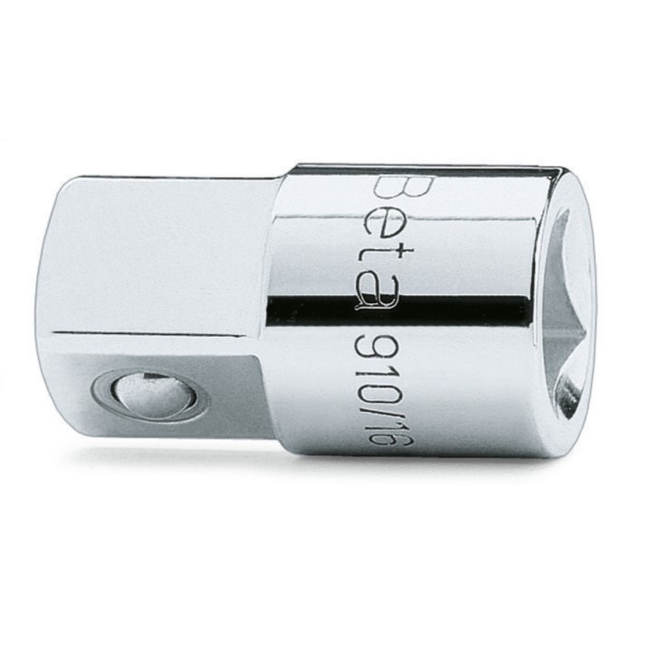 Beta 910/16 Raccordo a mano con attacco quadro femmina 3/8" e maschio 1/2" cromato 009100814